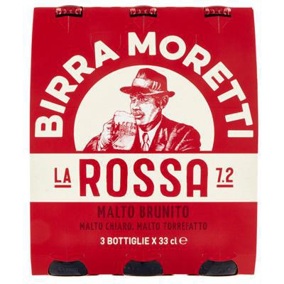 BIRRA MORETTI LA ROSSA CL.33X3                    