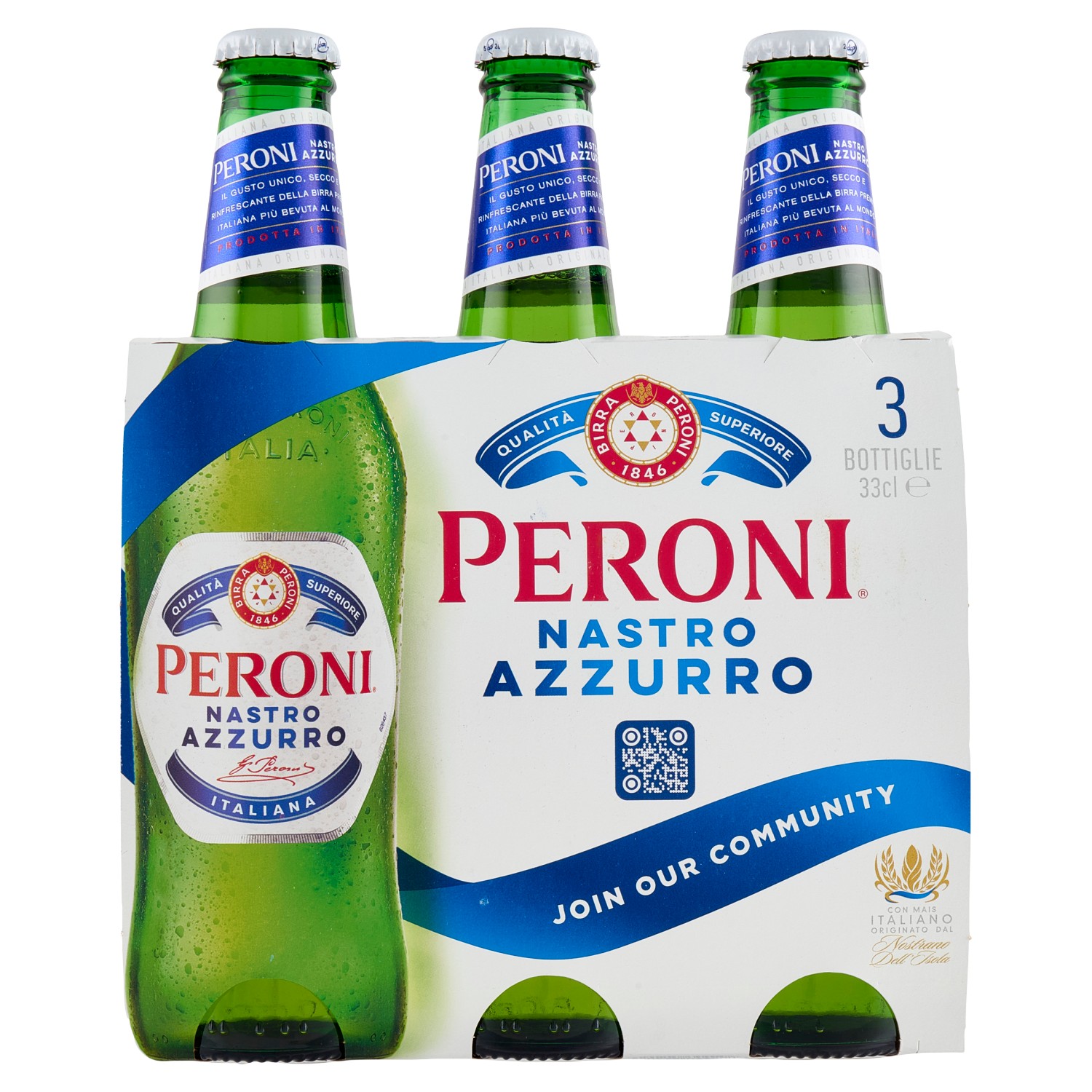 BIRRA NASTRO AZZ.CL.33X3                          