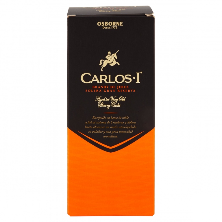 BRANDY CARLOS I CL.70 CONFEZ.+BICCHIERE           
