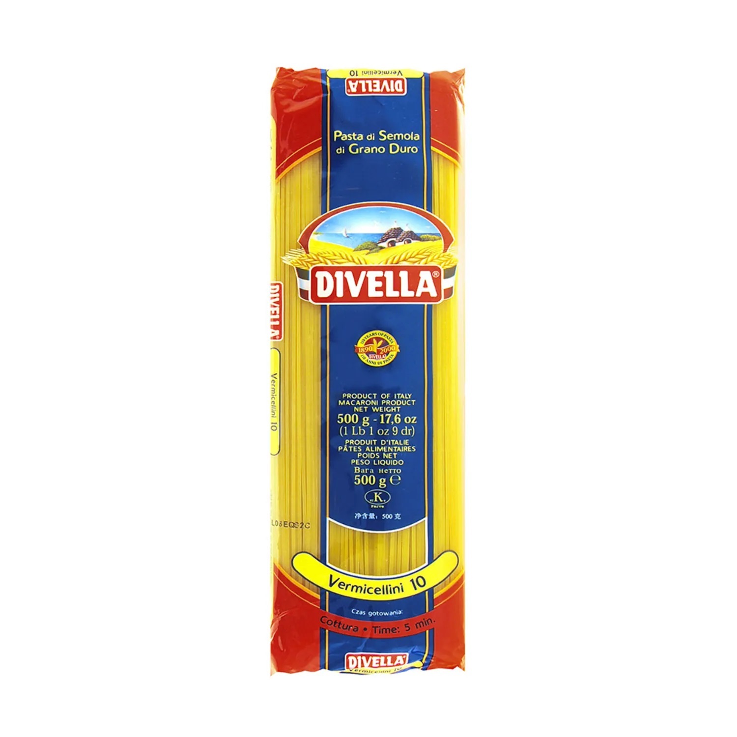 PASTA DIVELLA N.10 VERMICELLINI GR.500            