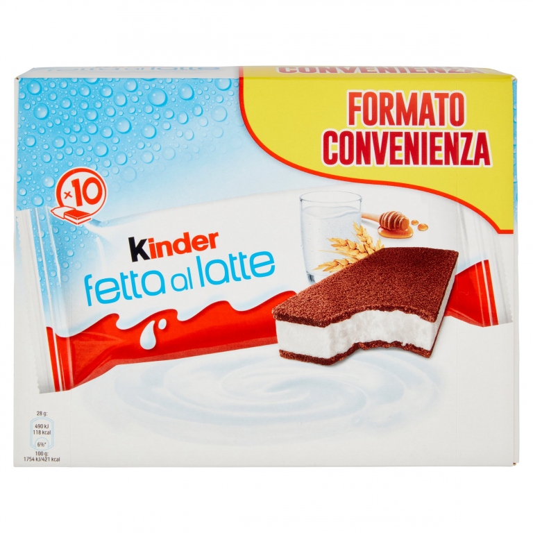 FERRERO KINDER FETTA AL LATTE T10X7               