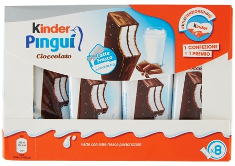 FERRERO KINDER PINGUI CACAO X8                    