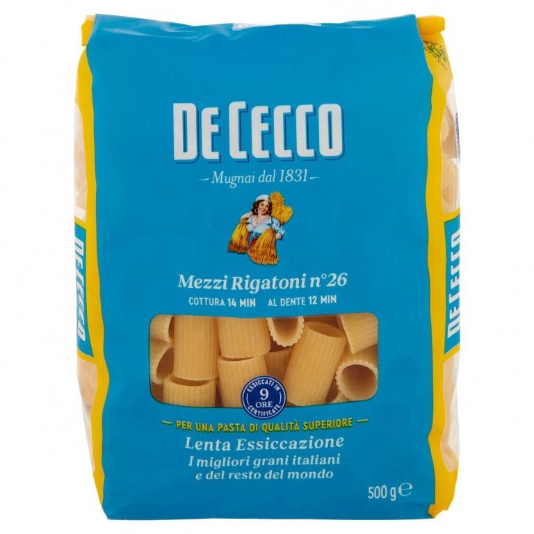PASTA DE CECCO MEZZI RIGATONI 26 GR.500           
