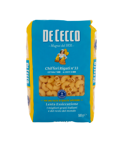 PASTA DE CECCO CHIFFERI RIGATI 33 GR.500          