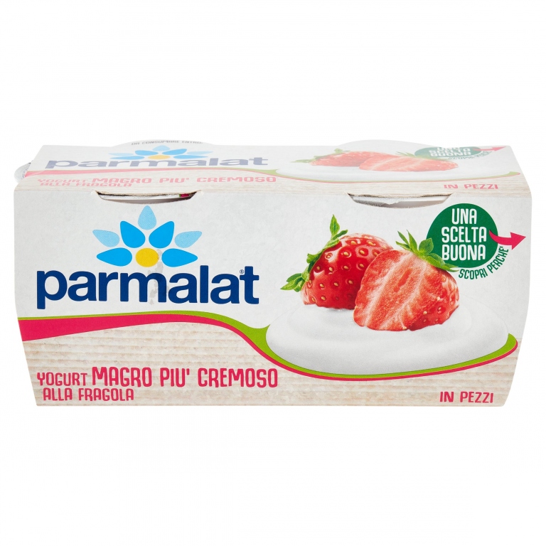 YOGURT PARMALAT 0,1% FRAGOLA GR.125X2 IN PEZZI    