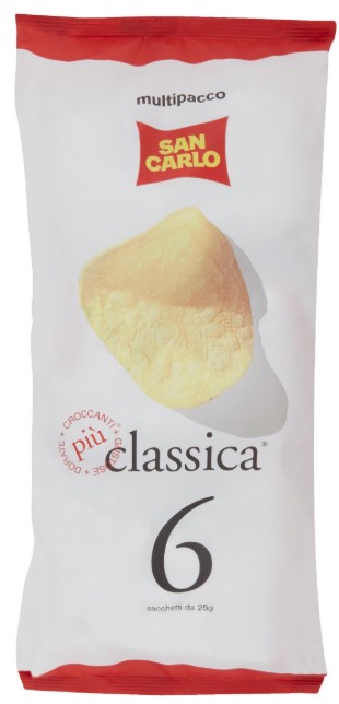 SAN CARLO PATATINA CLASSICA GR.25X6 MULTIPACK     