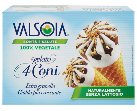 VALSOIA 4 CONI GELATO 300GR                       