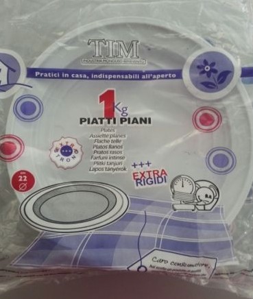 PIATTI TIM PIANI KG.1 SUPER RIGIDI                