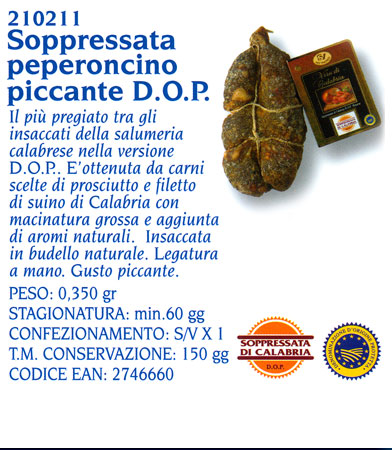 SOPPRESSATA DOP PICC. S.VINCENZO                  