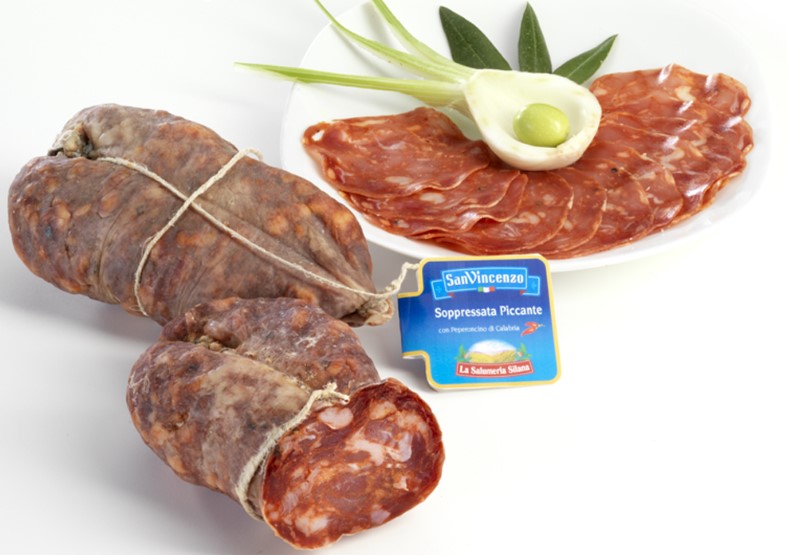 SOPPRESSATA S.VINCENZO PICCANTE AL KG.            