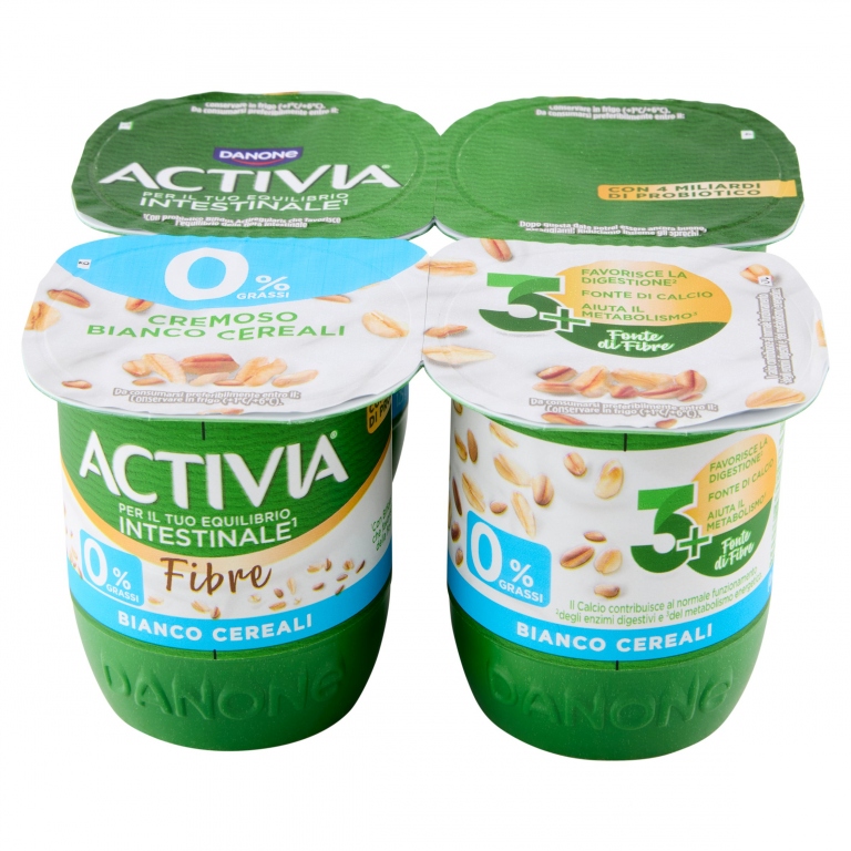 ACTIVIA 0% BIANCO CEREALI GR.125X4                