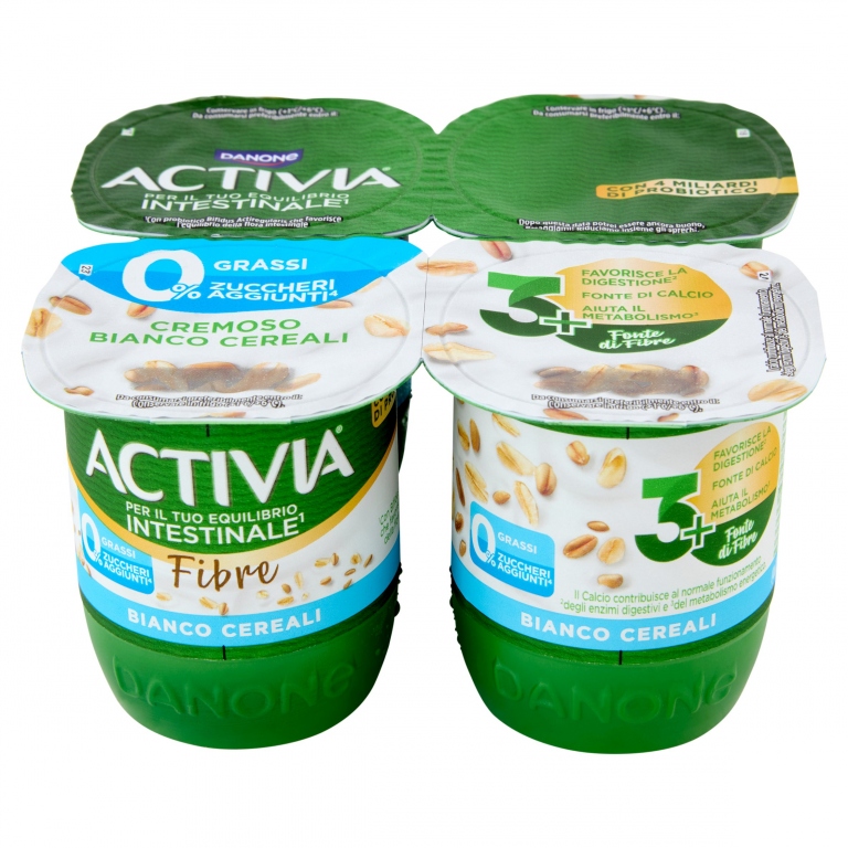 ACTIVIA 0% BIANCO CEREALI GR.125X4                