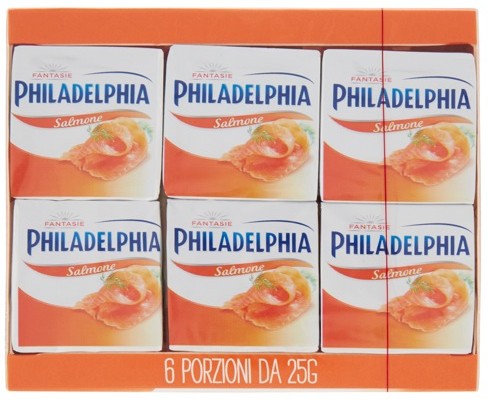 PHILADELPHIA FANTASIE AL SALMONE GR.25X6          