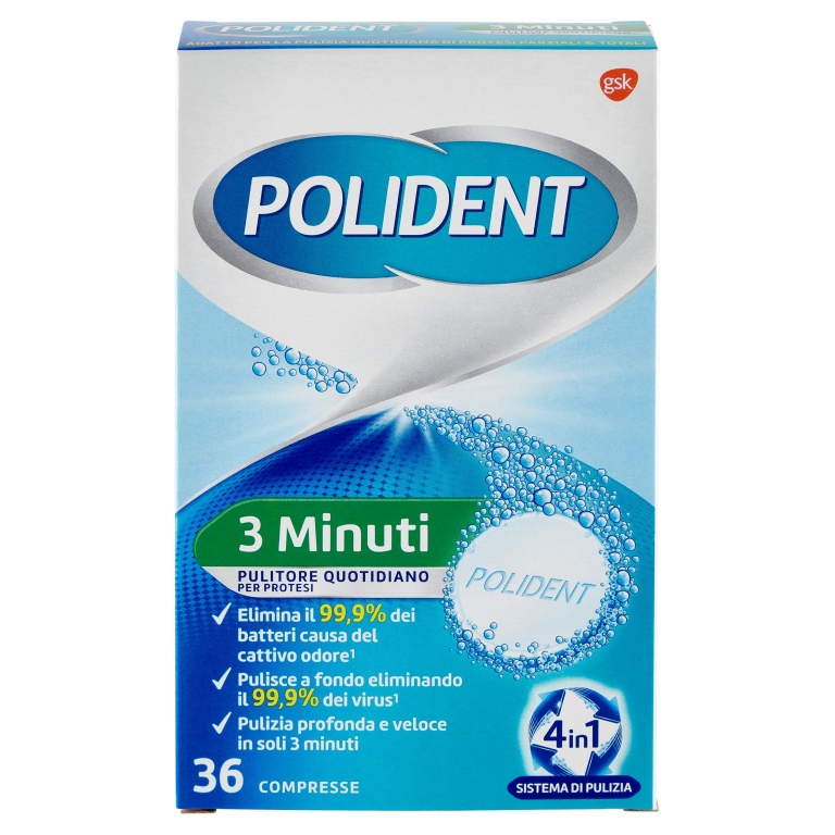 POLIDENT TABS PZ.36 3 MINUTI                      