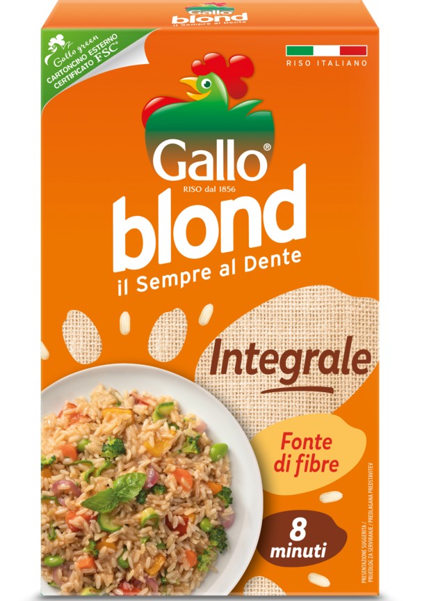 RISO GALLO BLOND INTEGRALE KG.1                   