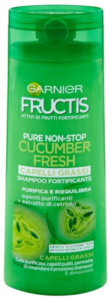 SHAMPOO FRUCTIS ML.250 GRASSI PURE NOSTOP CUCUMBER