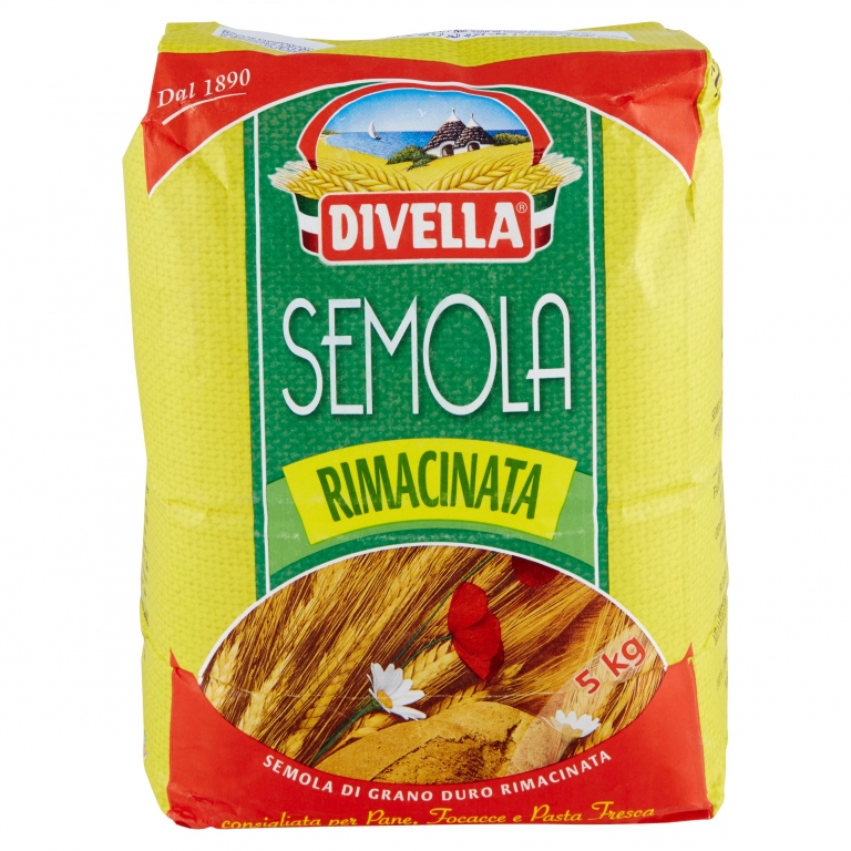 SEMOLA RIMACINATA DIVELLA KG.5 (VERDE)            