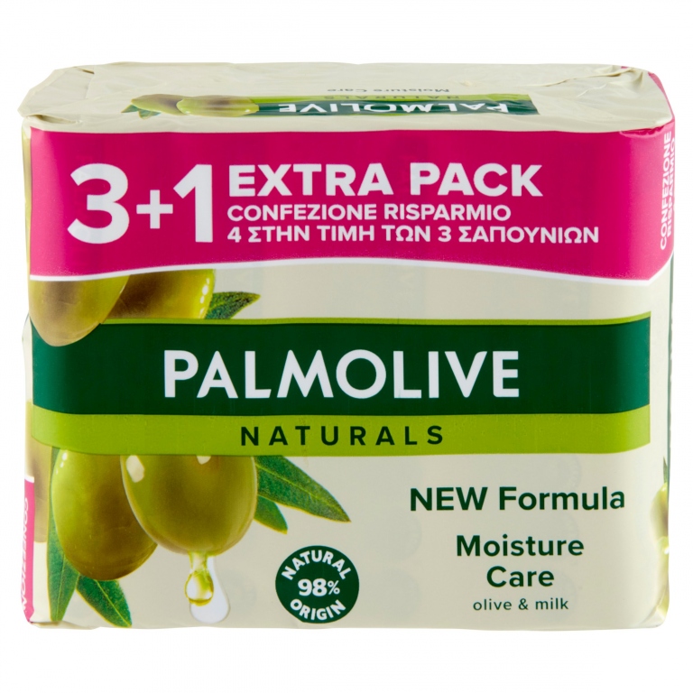 SAPONETTE PALMOLIVE GR.90X4 ORIGINAL VERDE        