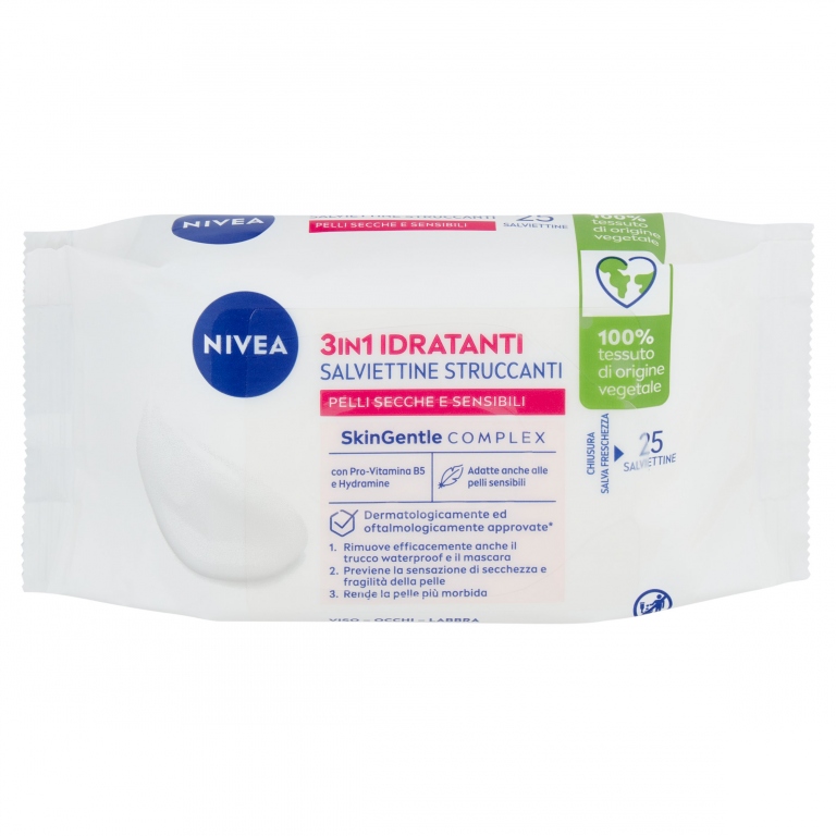 SALV.NIVEA VISAGE PZ.25 STRUCCANTI DELICATE       