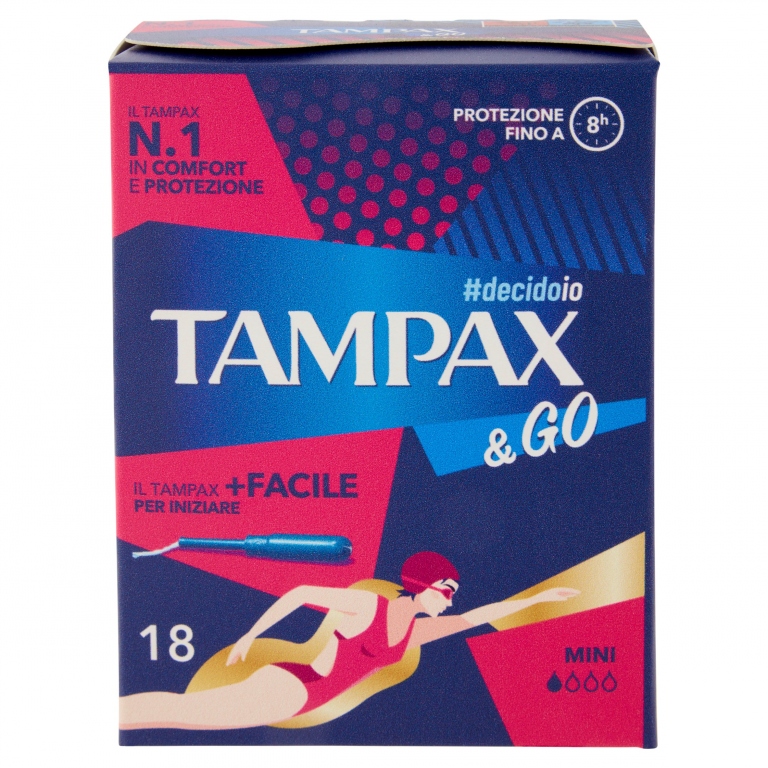 ASS.TAMPAX BLUE BOX LITES/MINI PZ.18              