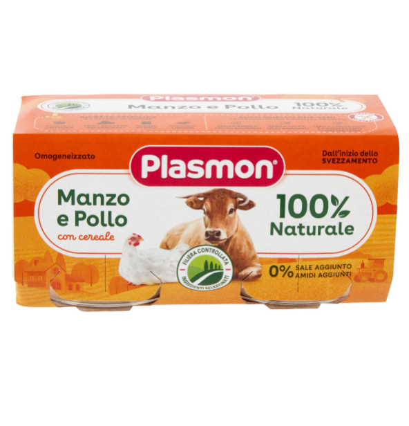 OMO PLASMON MAN/POLLO GR.80X2                     