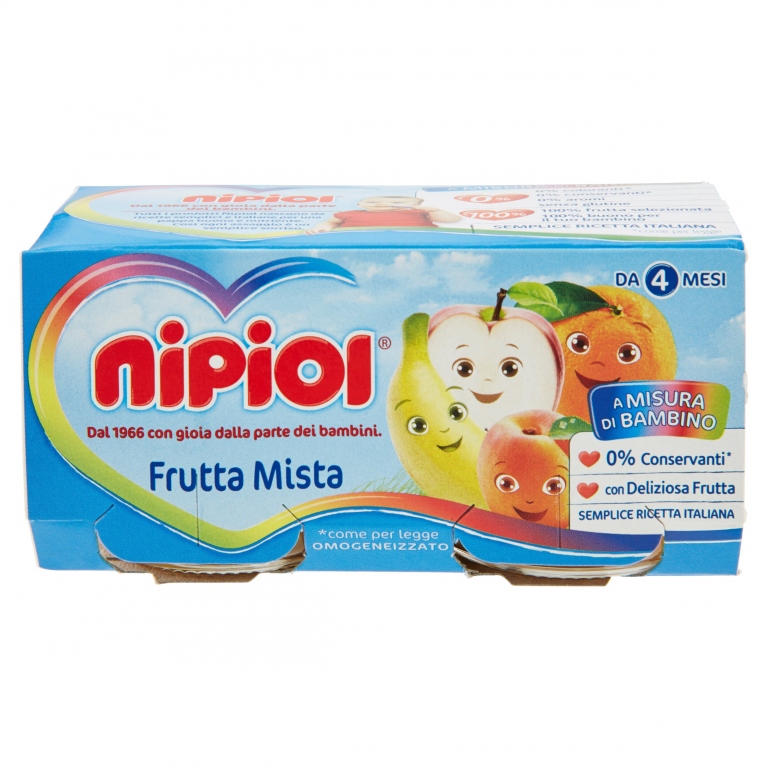 OMO NIPIOL FRUTTA MISTA GR.80X2                   