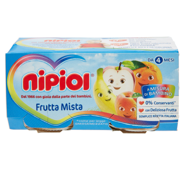 OMO NIPIOL FRUTTA MISTA GR.80X2                   