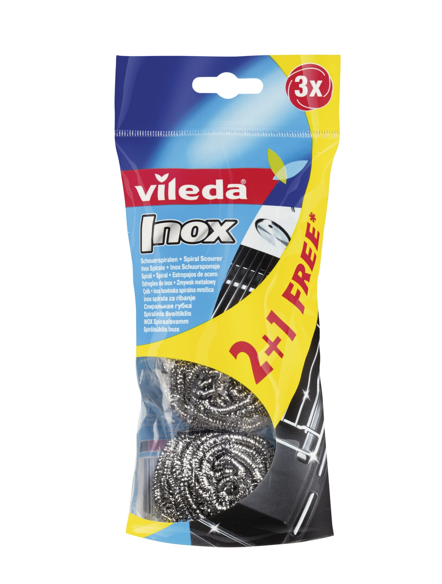 VILEDA PAGLIETTE INOX PZ.2+1                      