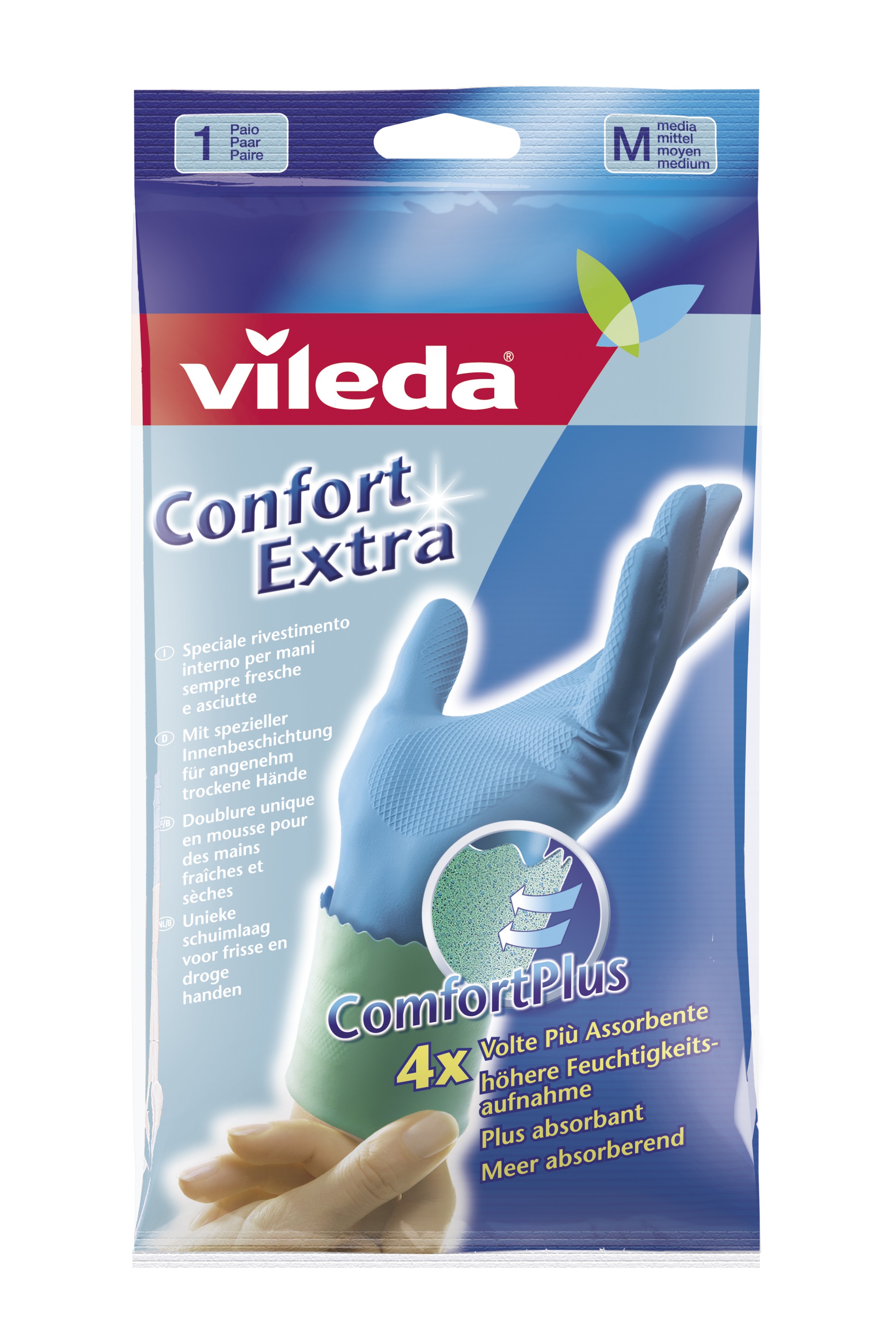 VILEDA GUANTI CONFORT EXTRA MIS.PICCOLA 6,5       