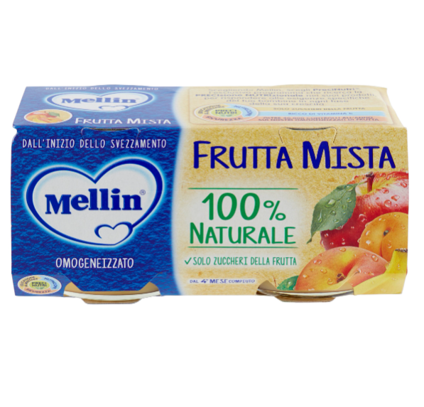 OMO MELLIN FRUTTA MISTA GR.100X2                  