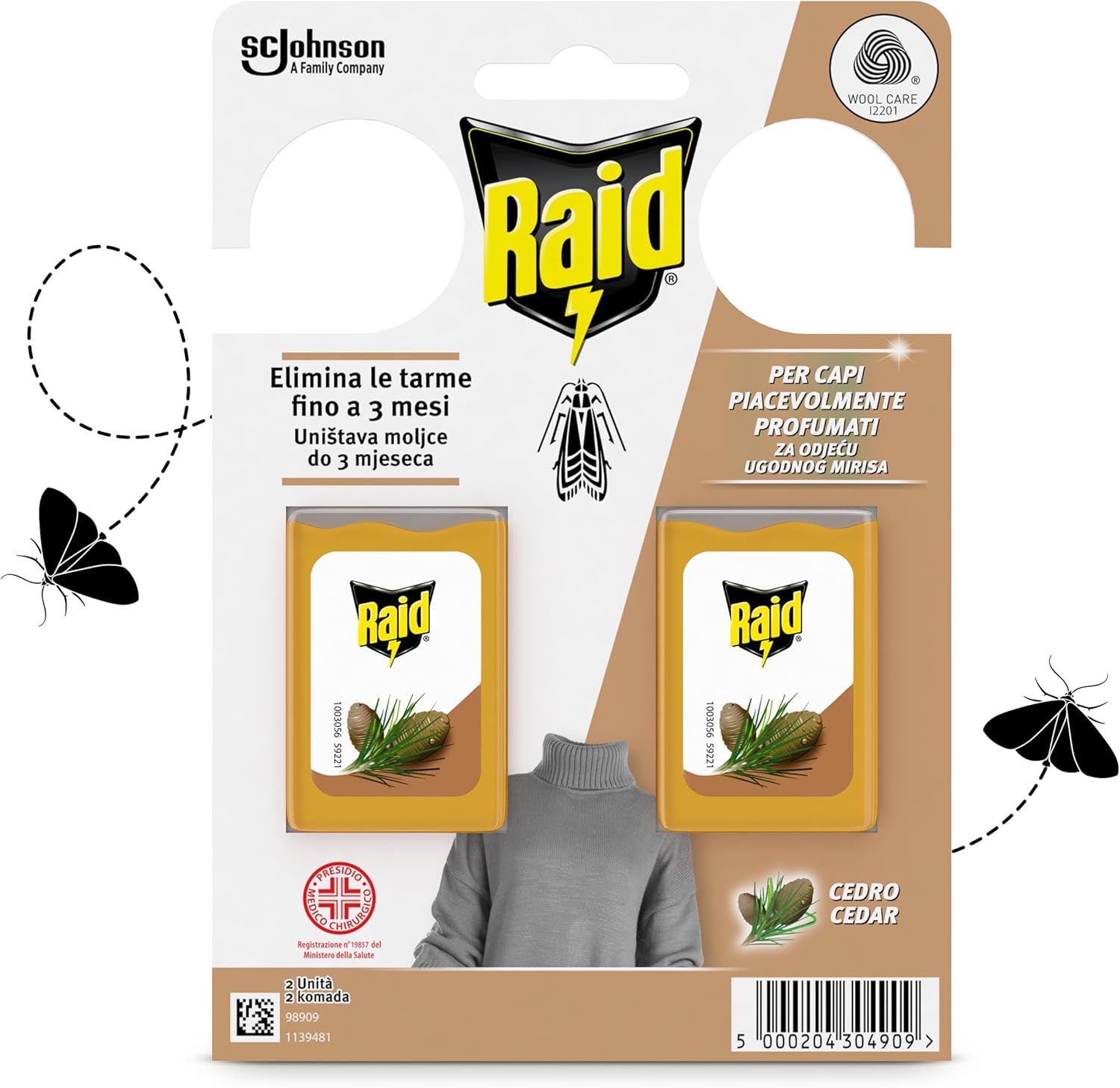 RAID ANTITARME GEL CEDRO PZ.2                     