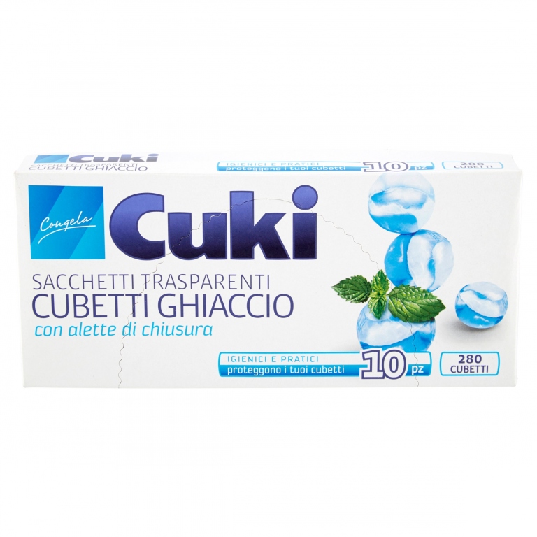 SACCHETTI GHIACCIO CUKI X10 280 CUB.              