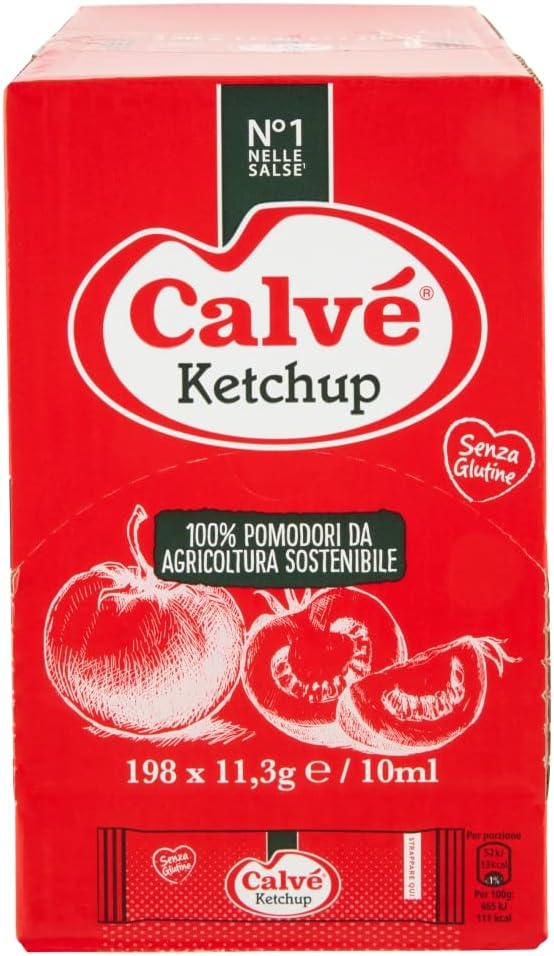 KETCHUP CALVE' MONODOSE GR.10X198                 