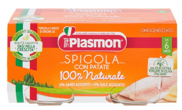 OMO PLASMON SPIGOLA/VERDURE GR.80X2               