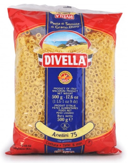 PASTA DIVELLA N.75 ANELLINI GR.500                