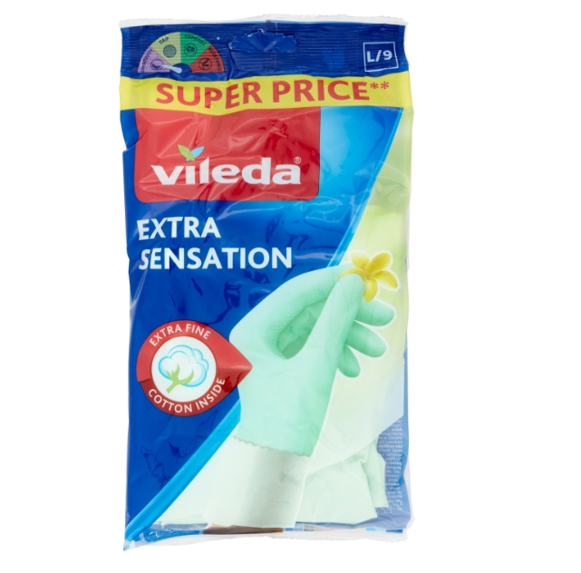 VILEDA GUANTI EXTRA SENSATION MIS.GRANDE 9        