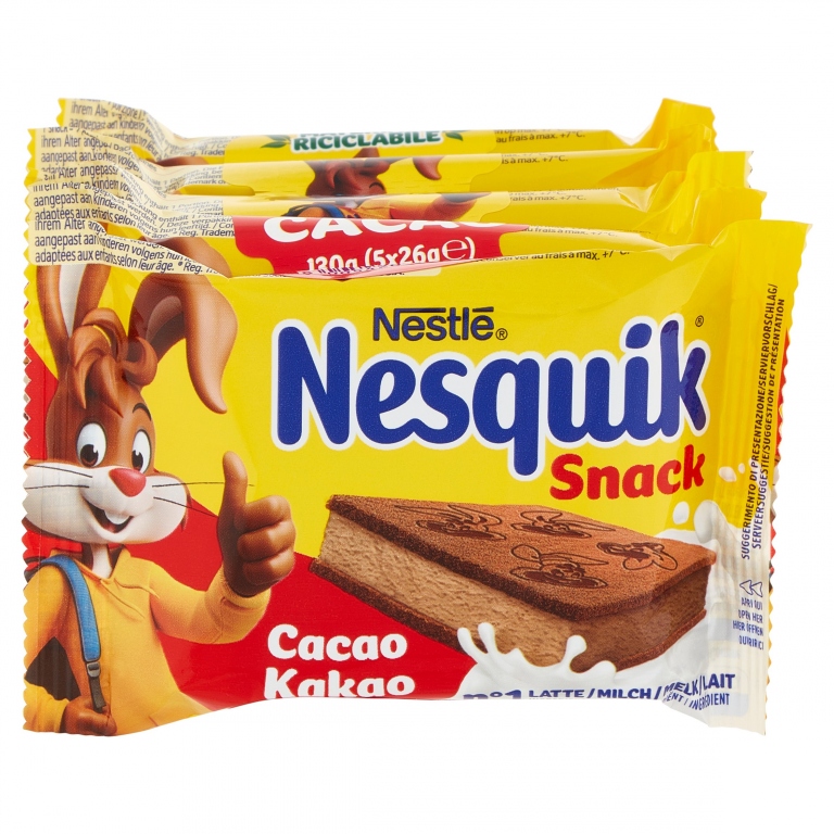 NESQUIK SNACK CACAO MPK X5 GR.130                 