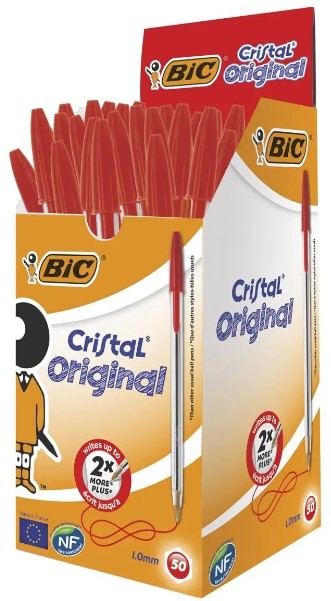 PENNA BIC ROSSA A.963 CRISTALLO X50***            