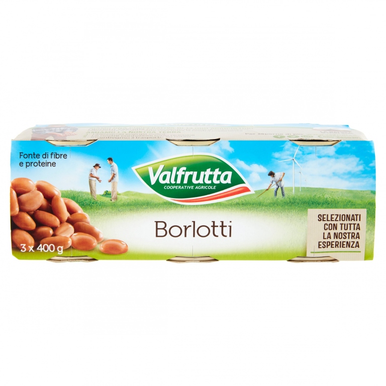 FAGIOLI BORLOTTI VALFRUTTA LATT.GR.400X3          